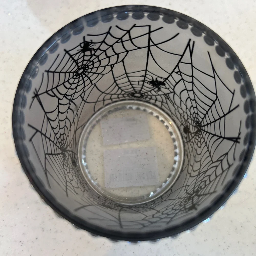 Velvet Spider Web Candle Holder